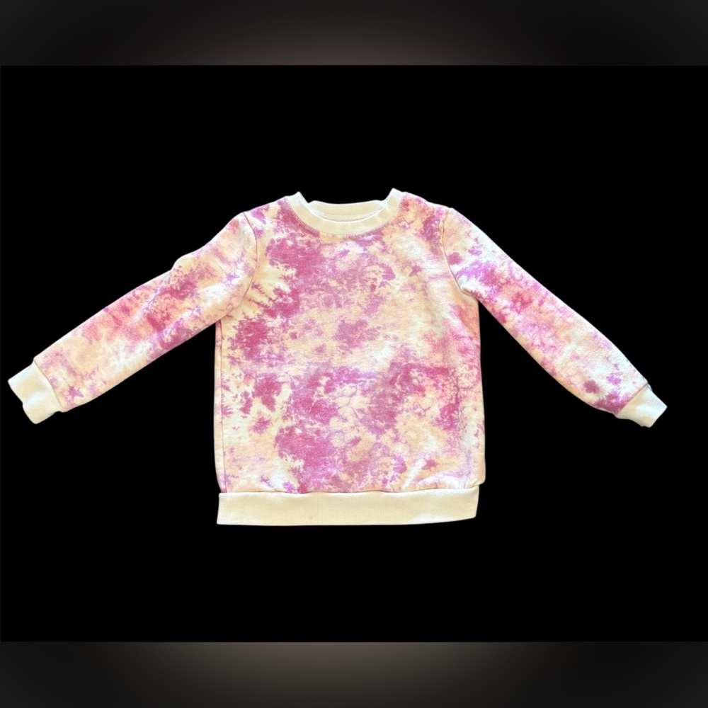 Cat & Jack warm Pink Tie Dye Sweatshirt, Girls Size YS (6/6X)